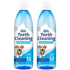 Naturel Promise 645095009608 Fresh Dental Water Additive For Dogs 2-pack 18oz Each Dog Breath Freshener