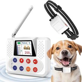 Nbsun 643556636486 Electric Dog Fence 2024 Wireless System With Training Collar