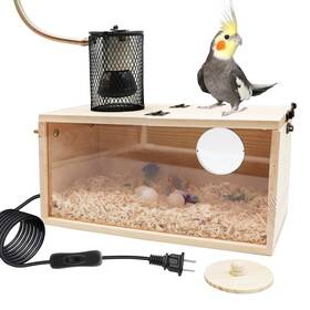 Neeenn 750250656495 Bird House Incubator Nesting Box With Heat Lamp 75w Ceramic Emitt