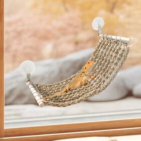 Hcdxycbdc001 Neeenn 23 9 Inch Large Bearded Dragon Hammock Reptile Window Bed Seagrass Mat Wi
