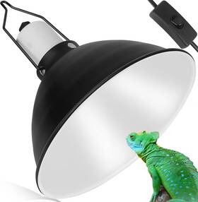 Nj-07 Neptonion Reptile Reflector Dome Lamp Fixture 8.5 Inch Deep Polished Aluminum