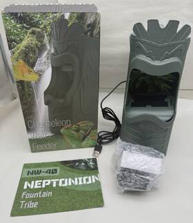 Nw-40 Neptonion Reptile Water Drinking Fountain With Ci Filtration Bad Stuff Filter Auto Shut Read