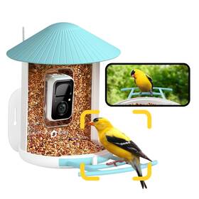 Amz-4050-5-anb Netvue By Birdfy Smart Bird Feeder With Camera Ai Identifies Birds Speci