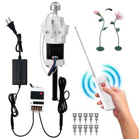 Nevixtal 037936005861 Artificial Flower Control Mechanical Flowers Automatic Open Closing Motor Glo