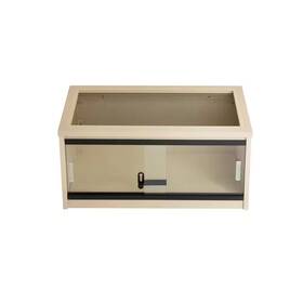 New Age Pet 744110572827 Reptile Lounge White Removable Sliding Glass Doors Maple 24 Inch Wide