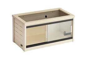 New Age Pet 896819004731 Ecoflex 24 Inch Small Mojave Reptile Habitat Enclosure Lounge In Maple