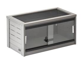 New Age Pet 896819004748 Ecoflex 24 Inch Small Mojave Reptile Habitat Enclosure Lounge In Grey