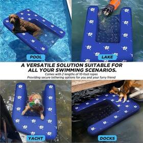 Ngp46250114gftd2 Ngnfzq Inflatable Dock Platform With Electric Pump Dog Boat Ramp Floating Non-slip