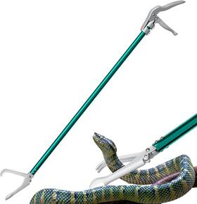 Nff-55 Nobrand Extendable 60 Inch Snake Grabber Tongs Wide Jaw Reptile Catcher Tool - Green