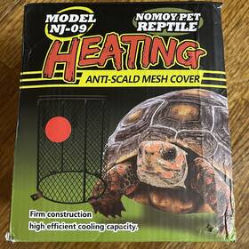 Stk0164000246 Nomoy 2 Piece Pet Bulb Lampshade Anti-scald Mesh Cover Reptile Lamp Light Cage Black
