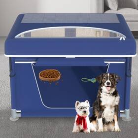 Nottia 727376365556 Dog Playpen Puppy With Cover Crate Removable Shade Kennel