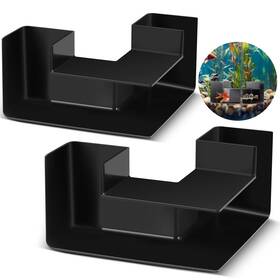 Hl4075 Nuanchu 2 Pcs 5.91 Inch Aquarium Underground Tunnel Large Abs Plastic Fish Shrimp