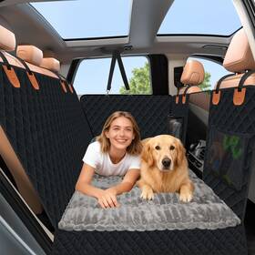 Nulbivo 762849719085 Dog Car Seat Cover Set For Back Pet Bed Mat Perfect W