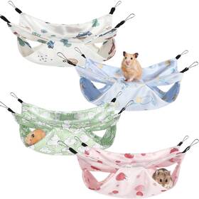 Ao-nuogo-4639 Nuogo 4 Pcs Rat Hammocks For Small Animals Double Layer Ferret Bed &