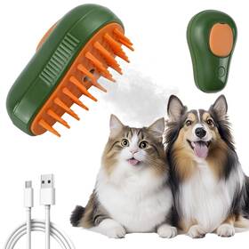 Odriew 787056736441 Steam Brush For Cats 5 In 1 Cat Rechargeable Brushes Inch