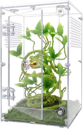Z001 Oialonne Large Jumping Spider Enclosure Tarantula With Front Opening White