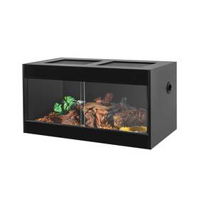 Cn904512a Oiibo 50 Gallon Reptile Original Wood Enclosure Terrarium With Doubl
