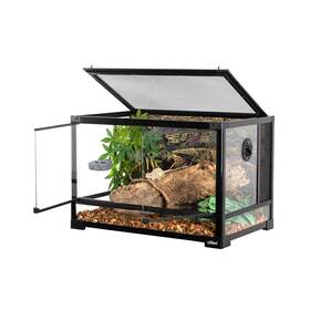 Urk604040 Oiibo Full Vision Glass Reptile Terrarium 27 Gallon Double Hinge Door With S