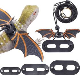 Lh3519 Oiiki Bearded Dragon Leash Hardness Adjustable Lizard Traction Rope Wing 3 Si
