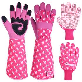 24096003-4 Oizen Long Sleeve Thorn Proof Gardening Gloves For Women - 1 Pair And S