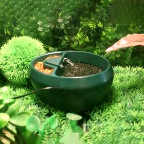 Onestop-stores 313109344303 Reptile Waterfall Drinking Fountain Terrarium Decor Environmentally Friendly Wat