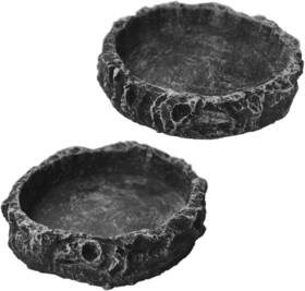 Operseven 313086118195 2 Pack Reptile Water And Food Bowls Feeding Dish For Leopard Gecko Lizard Spi