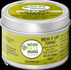 Organic Pet Systems 725272621974 Break It Up Meal Topper Stone Breakder Eliminator Dogs / Turkey Flavored