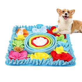 Dqus-hy-ps116 Oria Snuffle Mat For Dogs 19.7x19.7 Inch Interactive Slow Feeder Natural