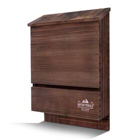 Ot108 Outer Trails Japanese Cedar Bat House Habitat Two Chambers Weatherproof Easy Install B