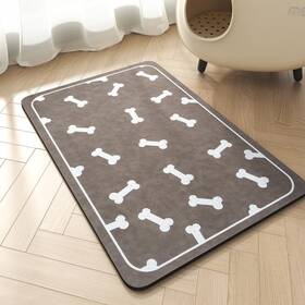 Padoor 751757975836 Pet Feeding Mat-absorbent Dog Mat For Food And Water Bowl-no Stains Easy Clea