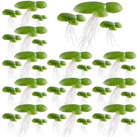Zy3511t1 Pagow 36pcs Floating Aquarium Plants Plastic Fake Duckweed Artificial Float