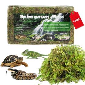 B0d5h8rkkp Pakimi 14oz Sphagnum Moss For Reptiles Terrarium Natural Green Dried Peat Habitat B