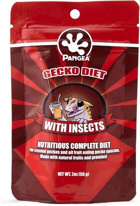 Pangea 313033715743 Fruit Mix With Insects Crested Gecko Complete Diet 2 Oz