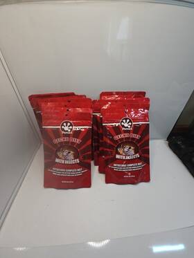 56498 Pangea 15 Packs Of Gecko Food With Insects 8 Oz Bags Expiration Aug 2026