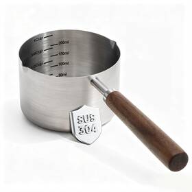 Pattheboo 757350560240 Dog-cat Food Scoop 1 Cup 304 Stainless Steel Measuring With Greener