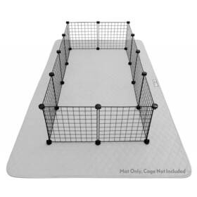 Paw Inspired 682198744791 80x50 Inch Waterproof Playpen Mat Super Absorbent Fleece Cage Liner With Non-sl