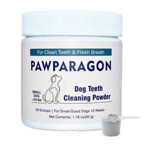 Pawparagon 768553096344 Dog Teeth Cleaning Powder - Targets Tartar And Reduces Plaque Bad Breath