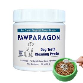 Pawparagon 768553096450 Dog Teeth Cleaning Powder - Targets Tartar And Reduces Plaque Bad Breath