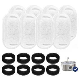 Ss01-filters Pawspik Ss-01 Pet Water Fountain Replacement Filters 8 - Pack