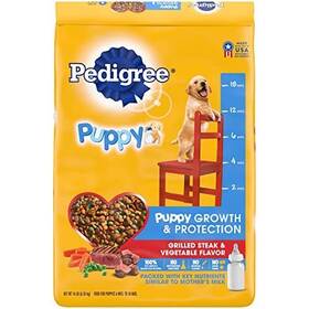 Pedigree 023100143644 Puppy Dry Food Grilled Steak And Vegetable Flavor 14 Lb. Bag
