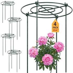 Spe-pelopy-0733 Pelopy 4 Pack 15.7 Inch D X 23.6 H Heavy Duty Peony Cages And Supports Metal Pl