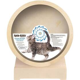 Penn-plax 030172100741 Spin Kitty Cat Exerciser Wheel 29.5 Inch Diameter - Beige