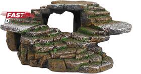 Penn-plax 313103686638 Reptology Shale Scape Step Ledge And Cave Hideout Basking Area - Decor