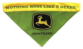 Pets First 849790128422 John Deere Reversible Pet Bandana For Dogs And Cats Stylish