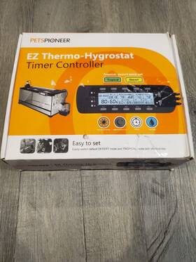 Thc15 Petspioneer Ez Thermo-hygrostat Timer Controller Desert/tropical Climate Setting