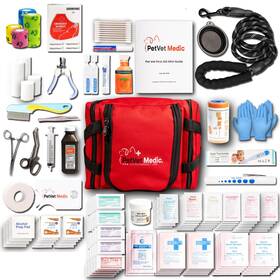 Petvet Medic 792105579269 Cat And Dog First Aid Kit - Emergency Health Supplies Wound