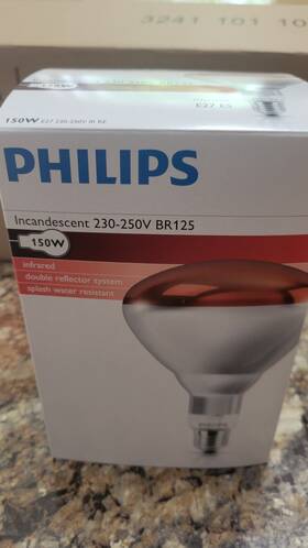 Br125 Philips Infrared Lamp 150w 220v