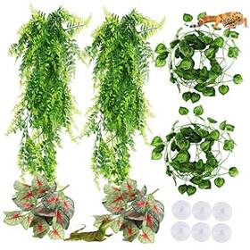 806-pus Pietypet Terrarium Reptile Plants Hanging Plant Vines Artificial