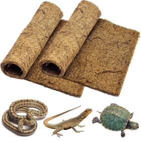 Pinvnby 704795412795 Pivby 2 Pcs Reptile Carpet Natural Coco Coir Mat 19.6 Inch X 11.7 Coconut Fi