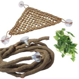 Pinvnby 704795414744 Bearded Dragon Hammock Tank Accessories Jungle Climber Vines F
